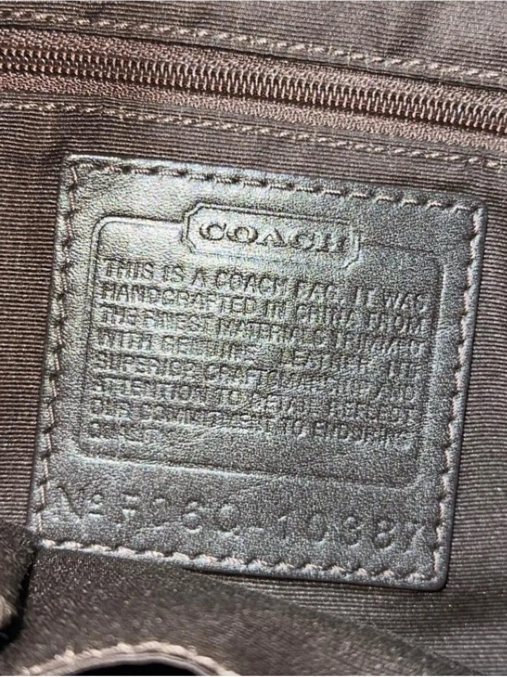 Coach 2006 Metallic Gold and Brown suede Patchwork Shoulder Bag